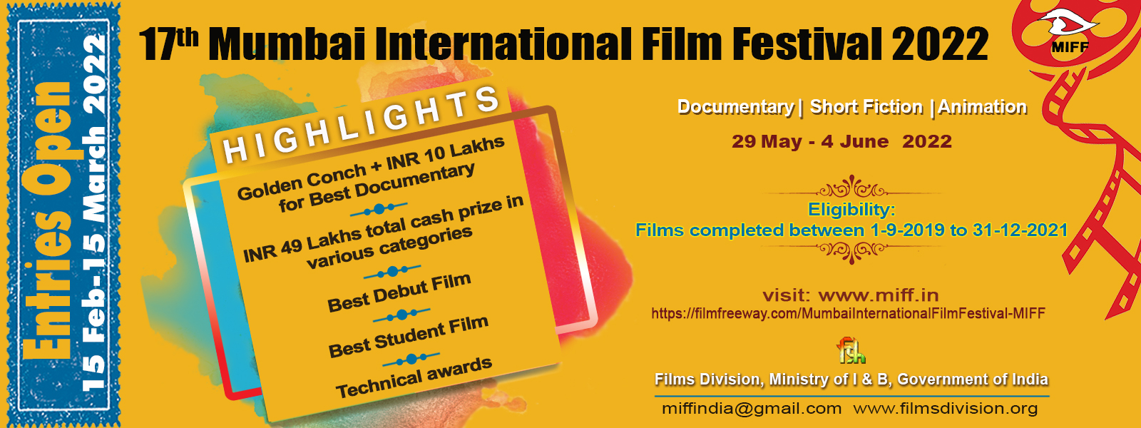 17th Mumbai International Film Festival for Documentary, Short Fiction & Animation Films